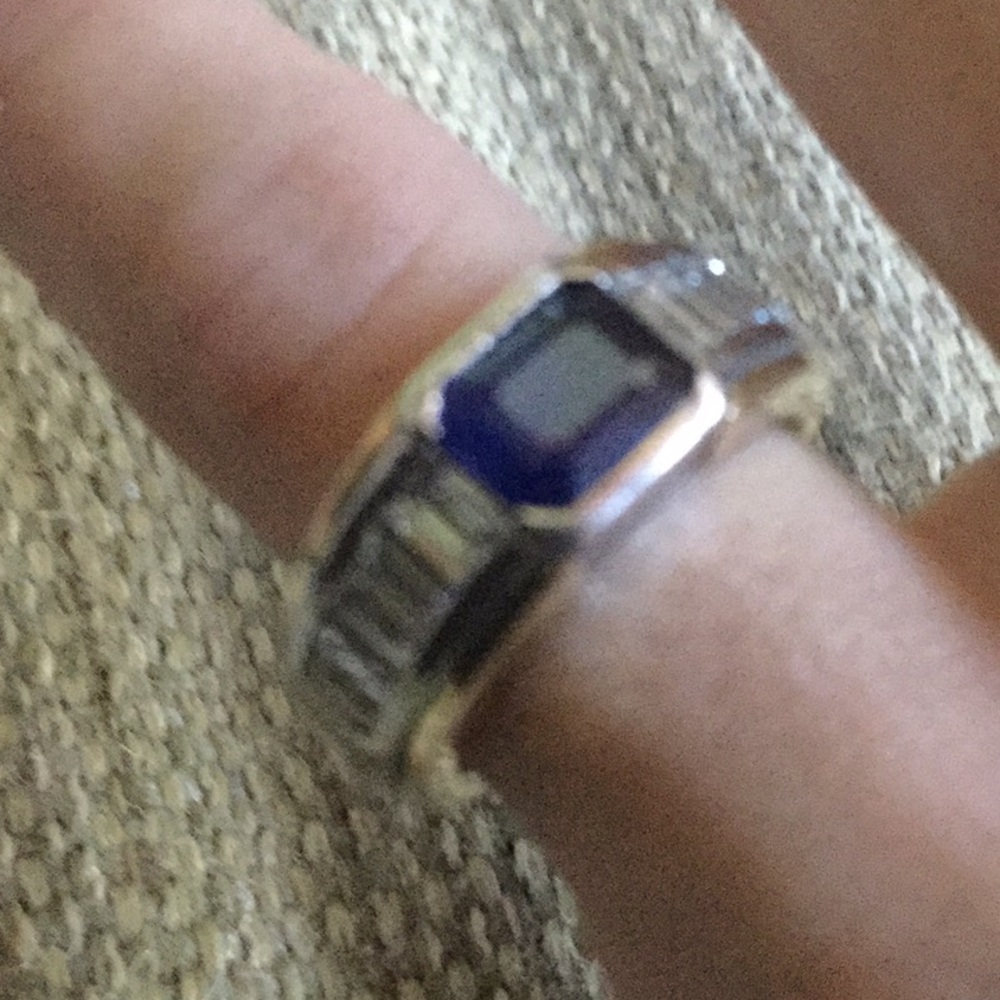 Hans D KRIEGER sapphire diamond vintage collector ring estate jewelry 18K gold - Picture 12 of 16